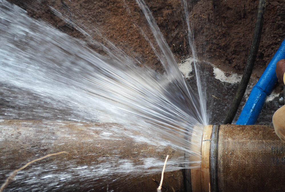leak where pipes connect