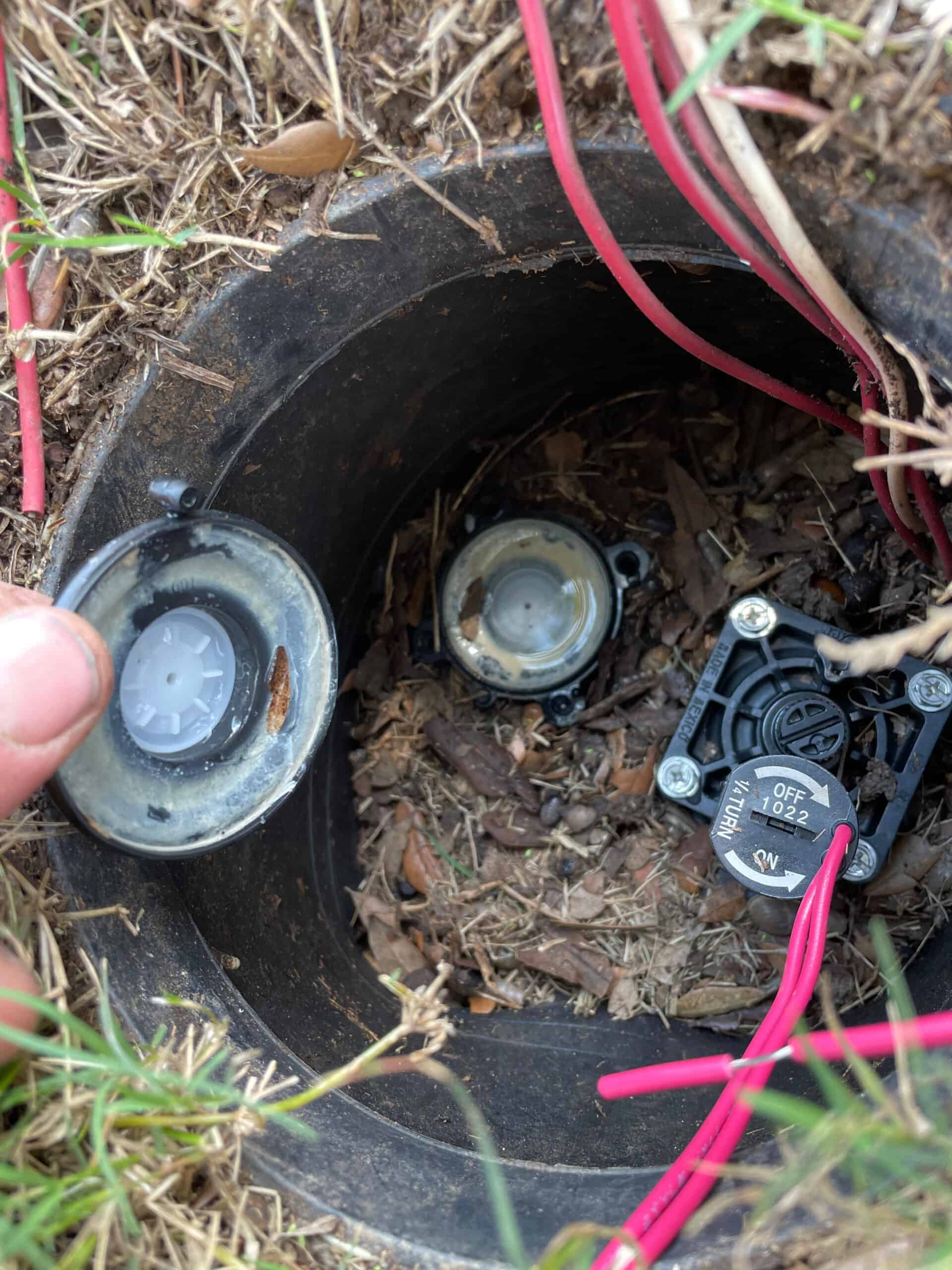 Ask irrigation professionals to check for missing valves underground and on sprinklers