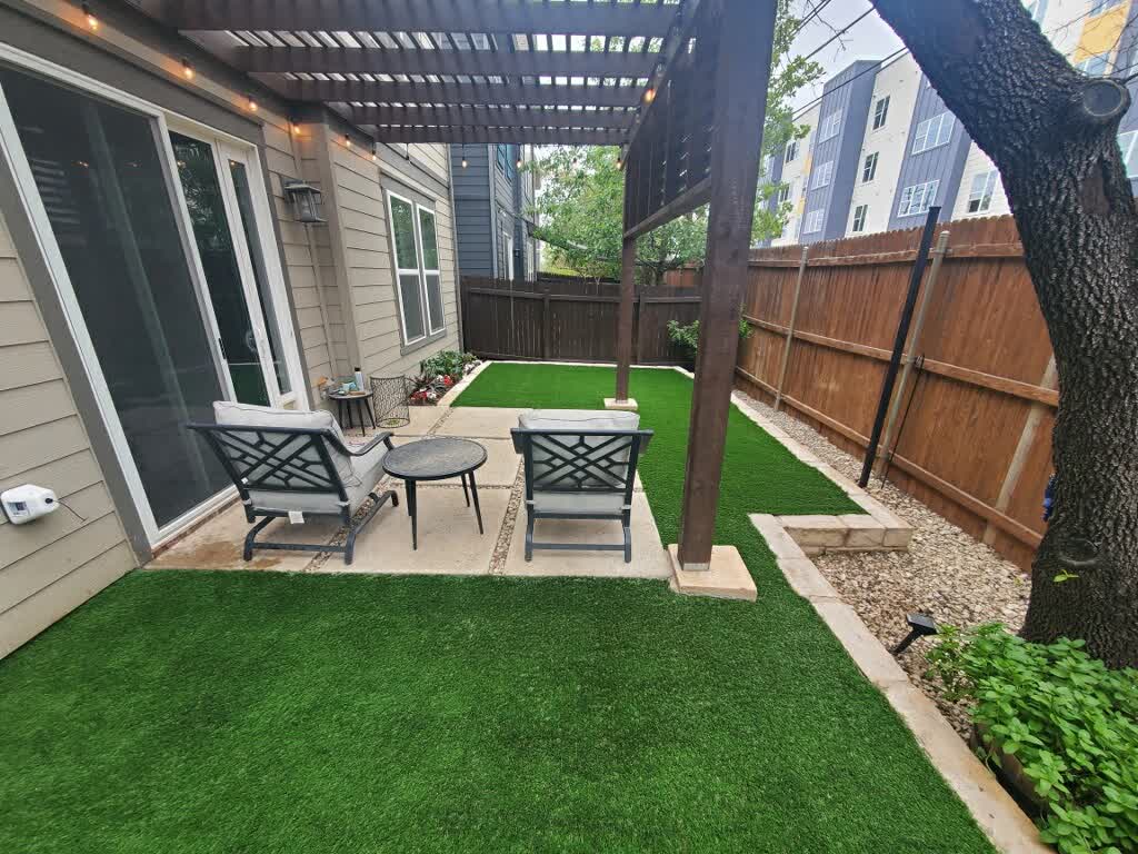 The last angle of a satisfied client's outdoor living space that is free of bacteria, mold, and any other unwanted guest!